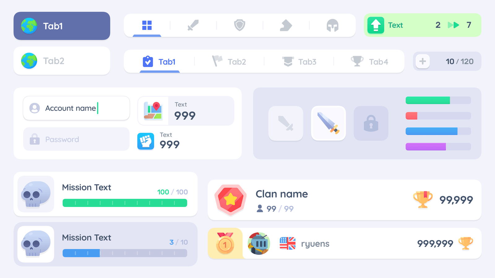 LayerLab Shop GUI Pro simple casual interface component, showing clean, modern design with user-friendly layout in PNG format.
