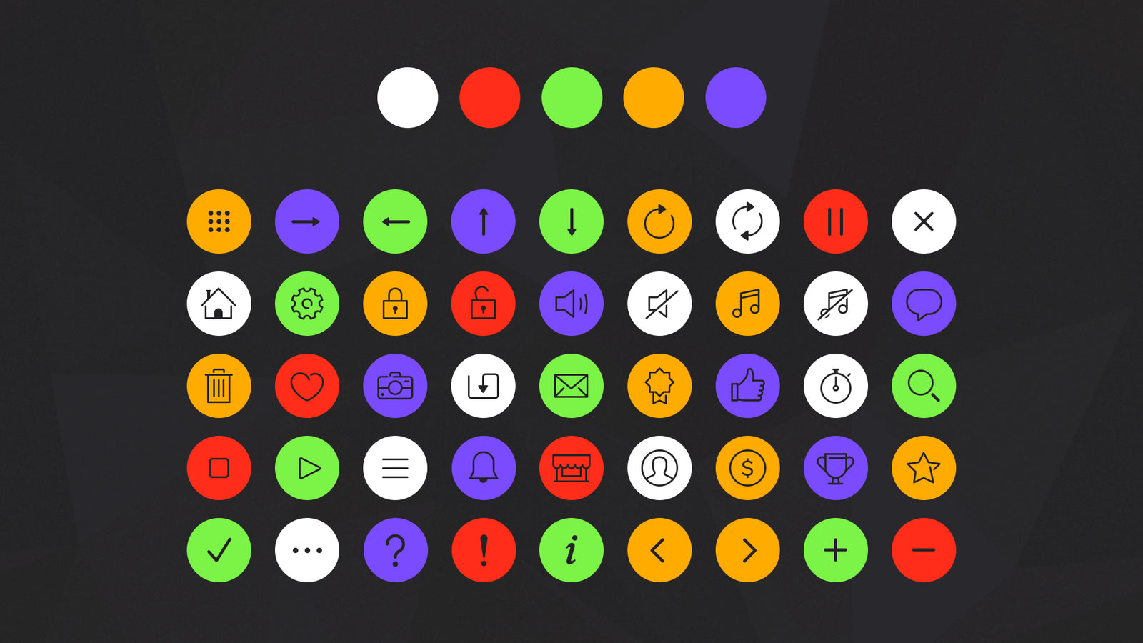 Solid neon-colored interface button from LAYERLAB Shop's GUI Neon interface collection.