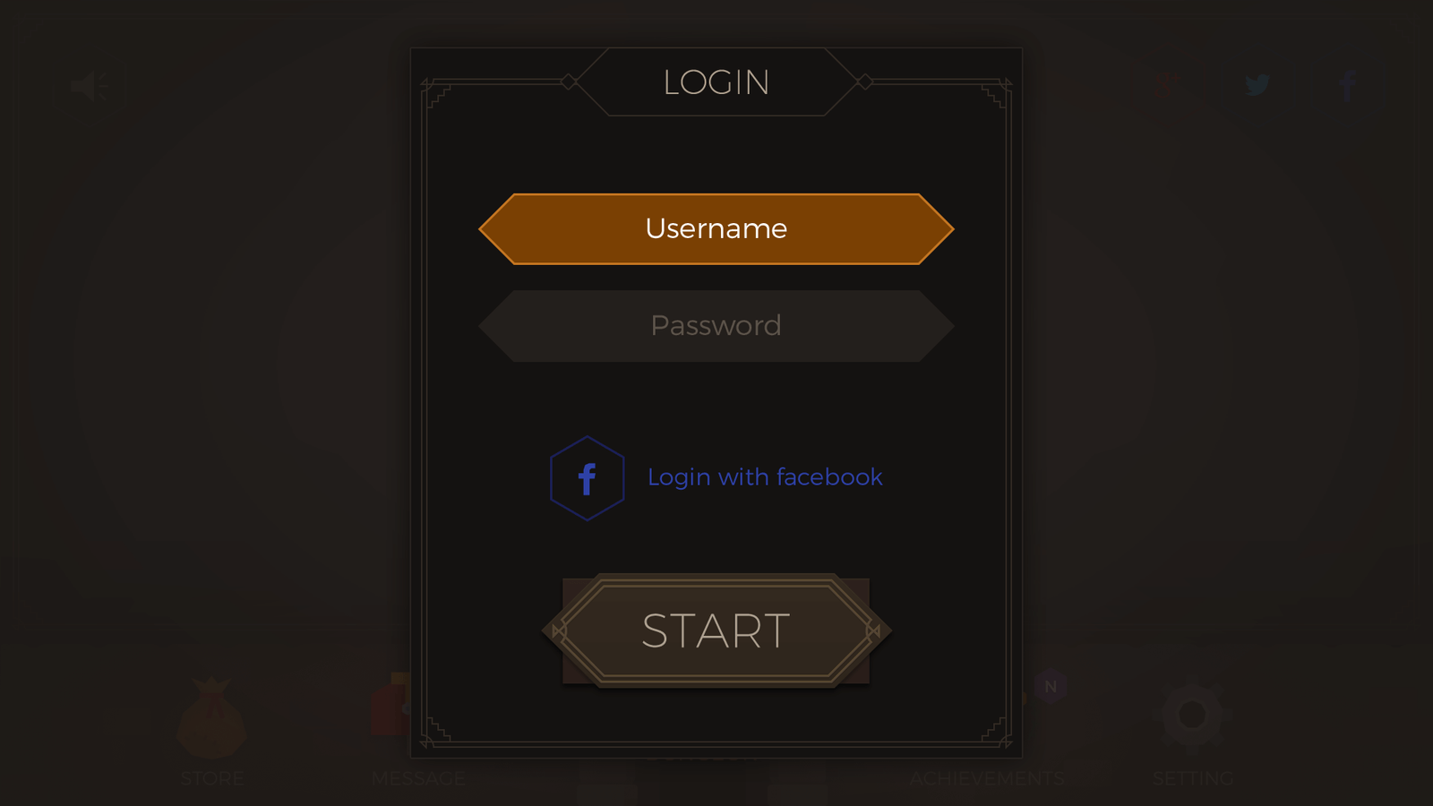 Dark Geo interface login screen by LAYERLAB Shop featuring geometric dark-themed design and modern interface elements.