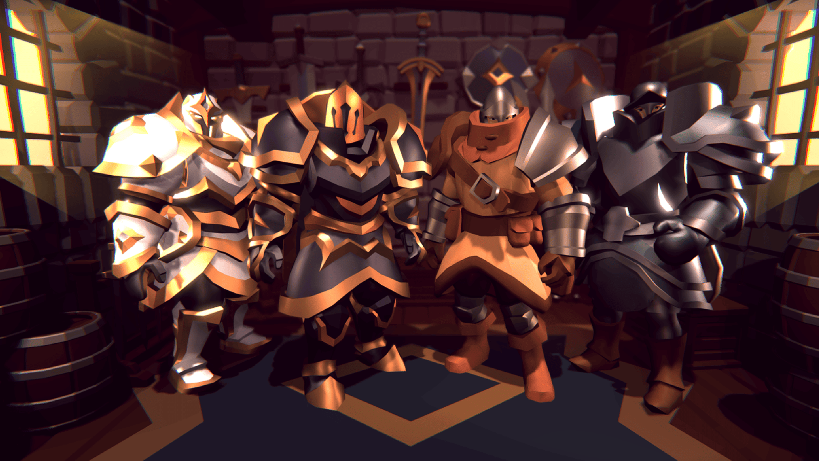 3D fantasy character model by LAYERLAB Shop, detailed 3D digital figure with vibrant armor and mystical design.