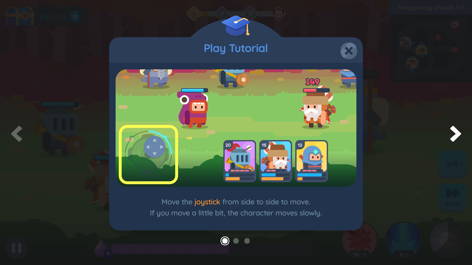 Screenshot of GUI Pro interface showing a simple casual design with a popup tutorial, by LAYERLAB Shop.