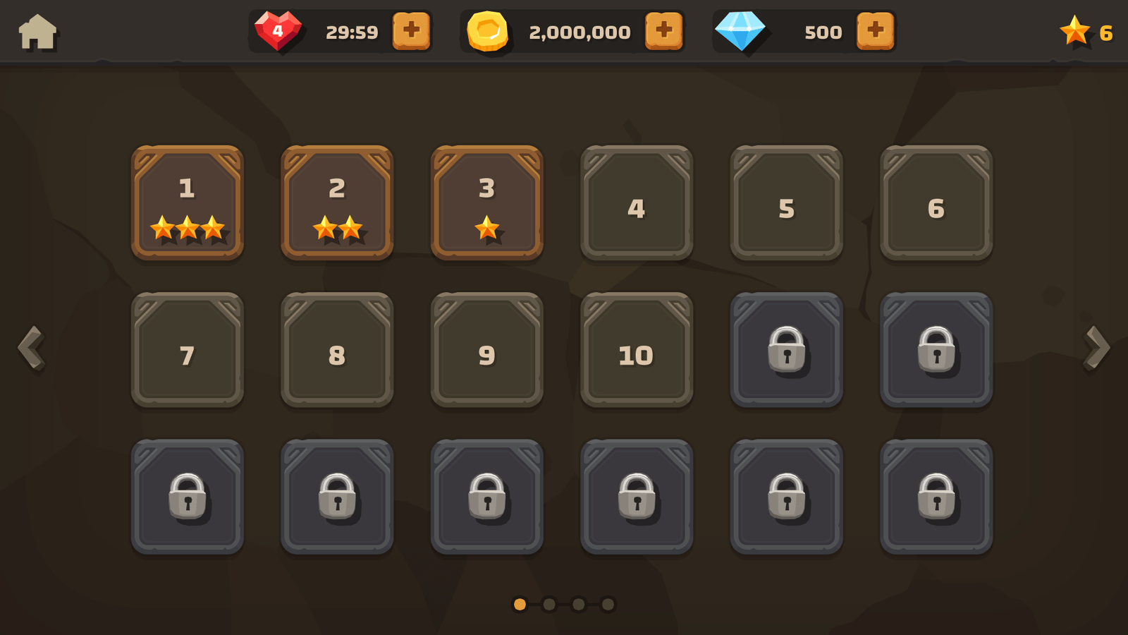 GUI interface screen titled "The Stone" by LAYERLAB Shop, showing a digital design stage with interface elements and tools.