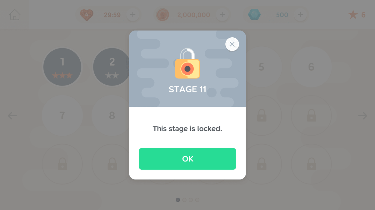 LAYERLAB Shop GUI Mono Round interface showing stage lock icon on a black background with gray controls.