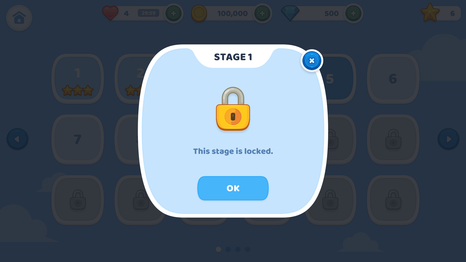 LayerLab BlueSky interface screenshot showing stage lock controls in a sleek, modern digital design.