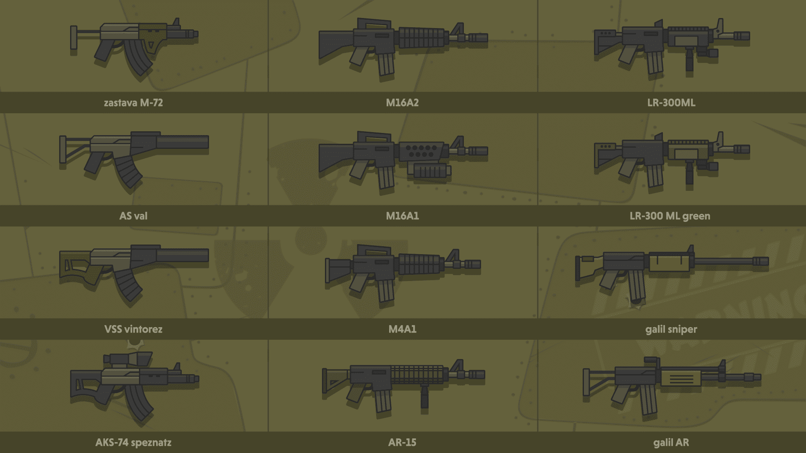 2D military icons set by LAYERLAB Shop, featuring various soldier and equipment illustrations in a clean, graphic style.