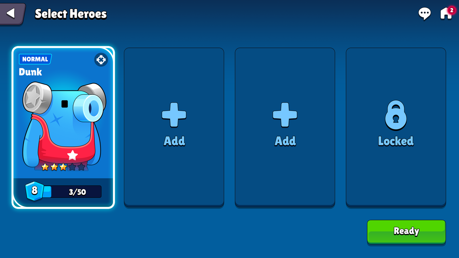 Character selection interface from GUI Pro casual game by 내 스토어, featuring animated character icons on a vibrant game menu screen.