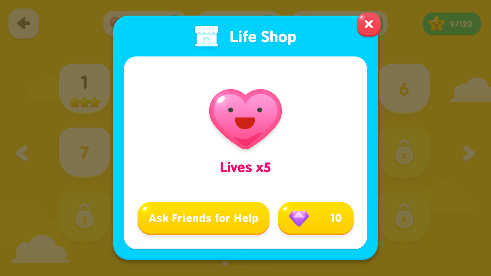 Yellow GUI interface labeled "Yellow Kid" by LAYERLAB Shop, featuring a colorful, modern digital design.
