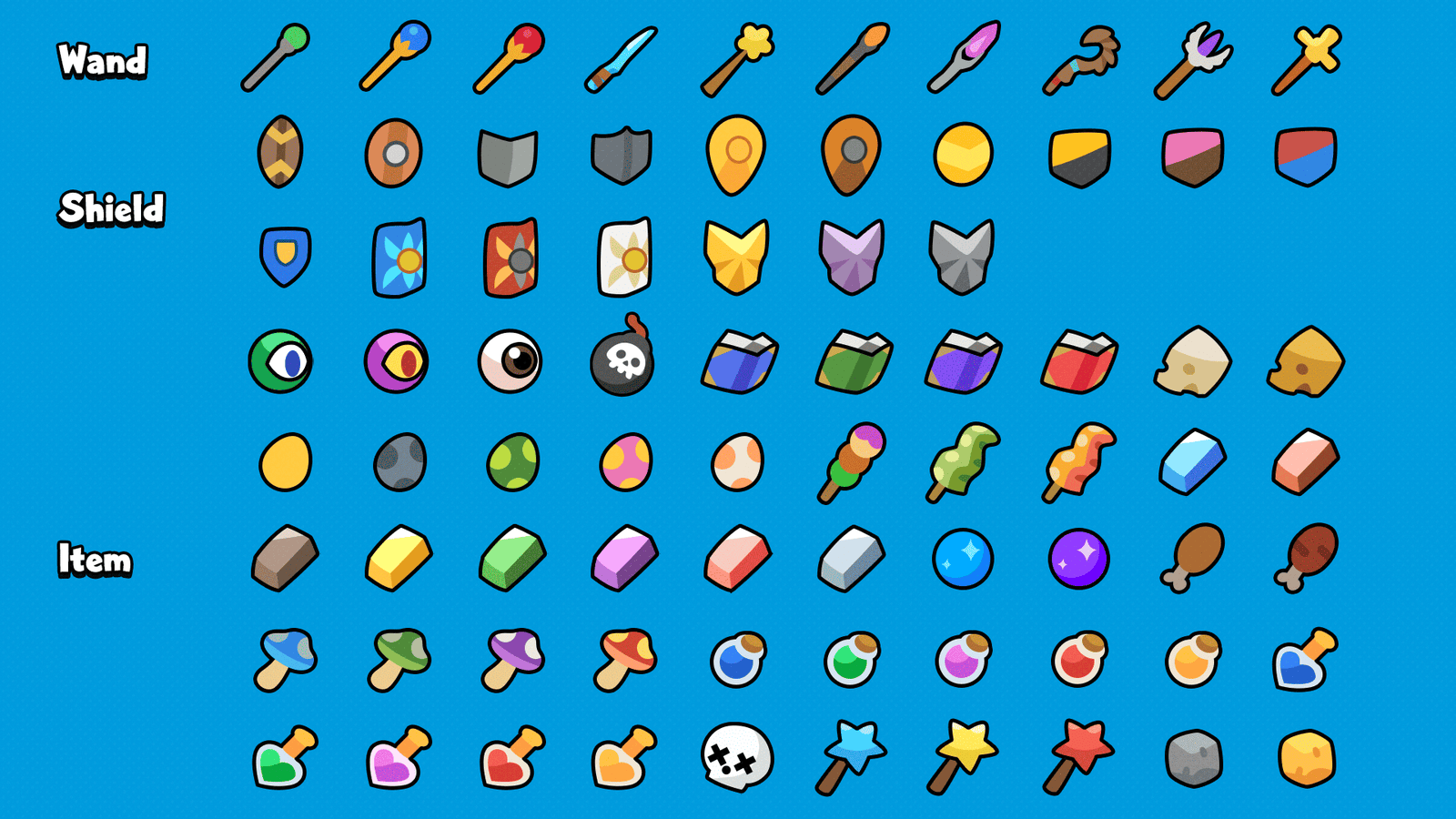 2D Minimal Character Maker by LAYERLAB Shop showing a customizable cartoon character with simple geometric features and vibrant colors.