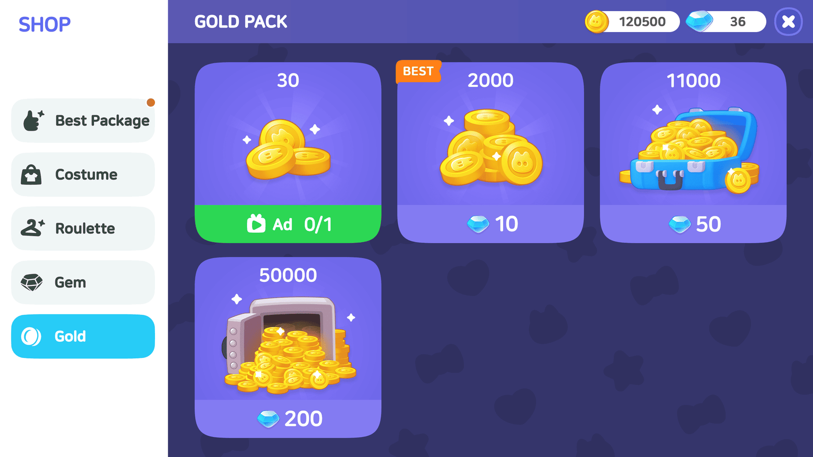 LayerLab Shop GUI Life Game interface design with colorful game elements and PSD layer file for customization.