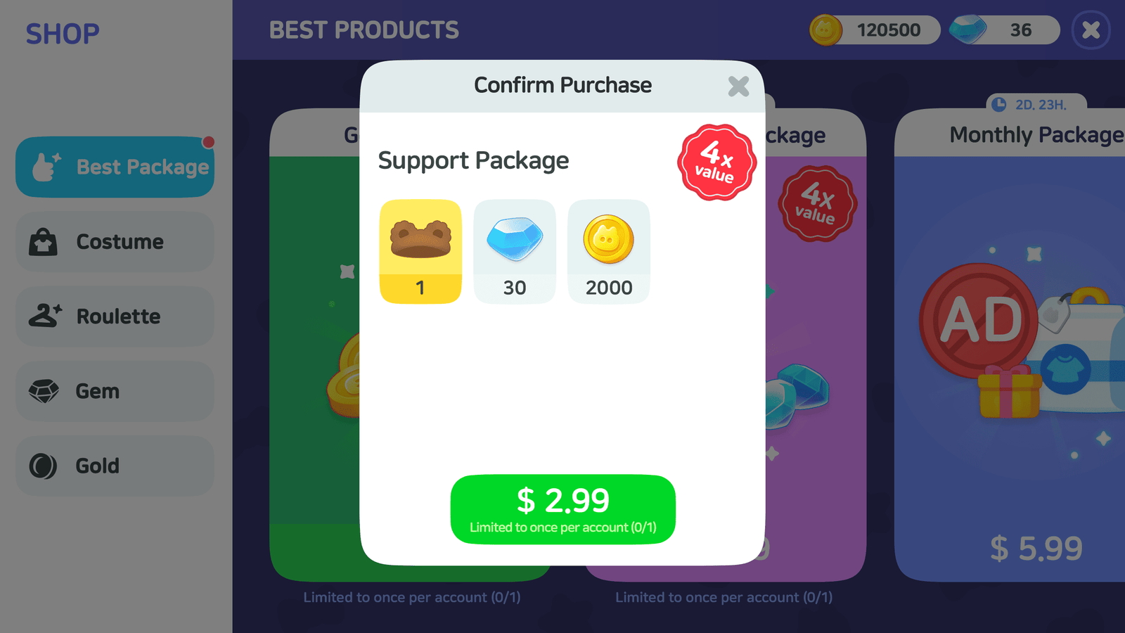 LayerLab Shop GUI life game interface design in PSD format, featuring detailed game elements and vibrant visual layout.