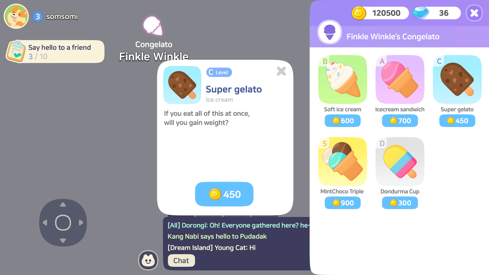 Interface screenshot of GUI Life Game by LAYERLAB Shop showing NPC shop layout with game elements and menu options.
