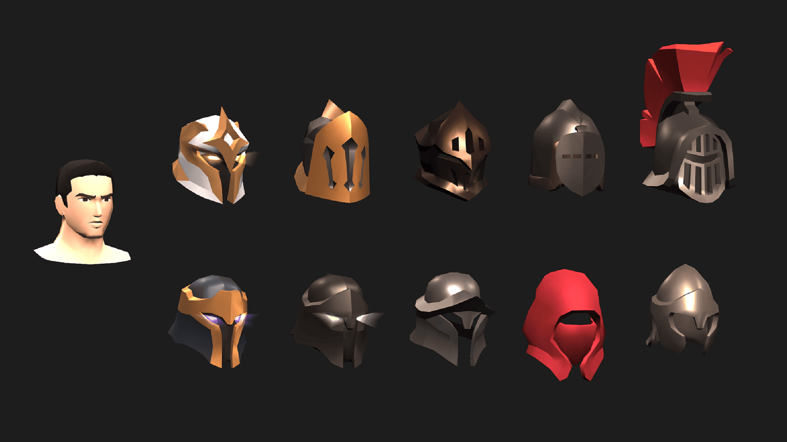 3D fantasy character models by LAYERLAB Shop, detailed digital 3D characters with intricate armor and mythical fantasy design.
