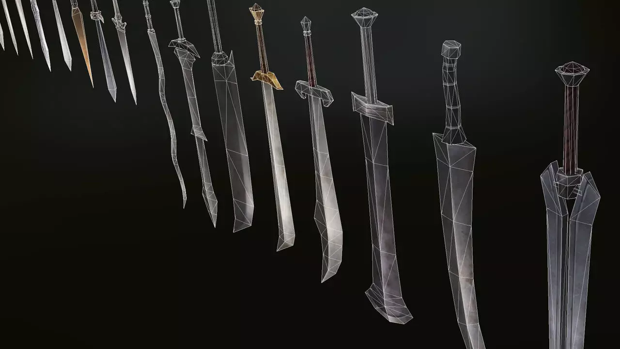 3D weapon prop from LAYERLAB Shop, detailed and realistic 3D model suitable for gaming or animation projects.