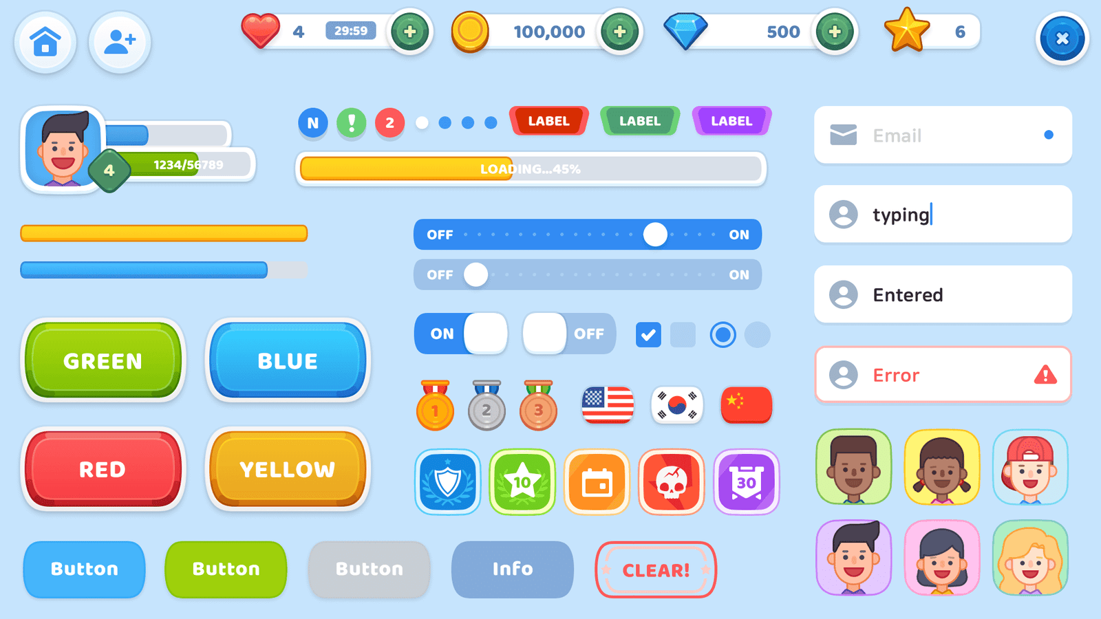 LAYERLAB Shop BlueSky GUI interface with 3D component visuals and modern digital design elements.