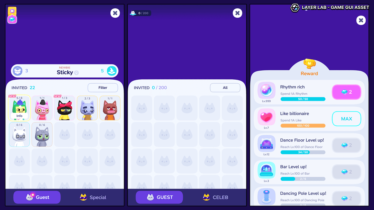 Neon2 interface design by LAYERLAB Shop, featuring vibrant neon elements and modern UI layout in a PSD file.