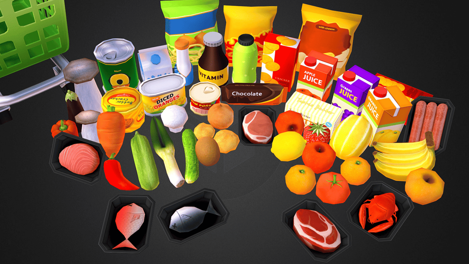 3D Mart object prop by LAYERLAB Shop, detailed digital model for 3D design, with realistic textures and intricate features.
