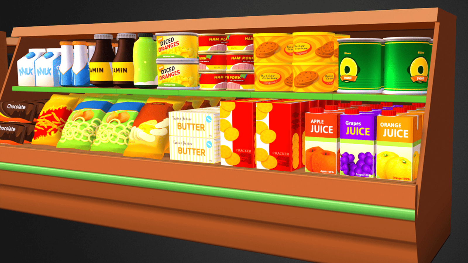 3D Mart object prop by LAYERLAB Shop, detailed digital 3D model of a market item for creative projects.