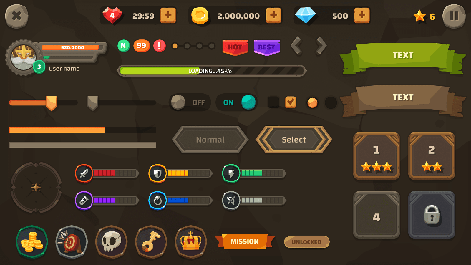 LayerLab Shop GUI interface with various component icons and design elements for The Stone project.
