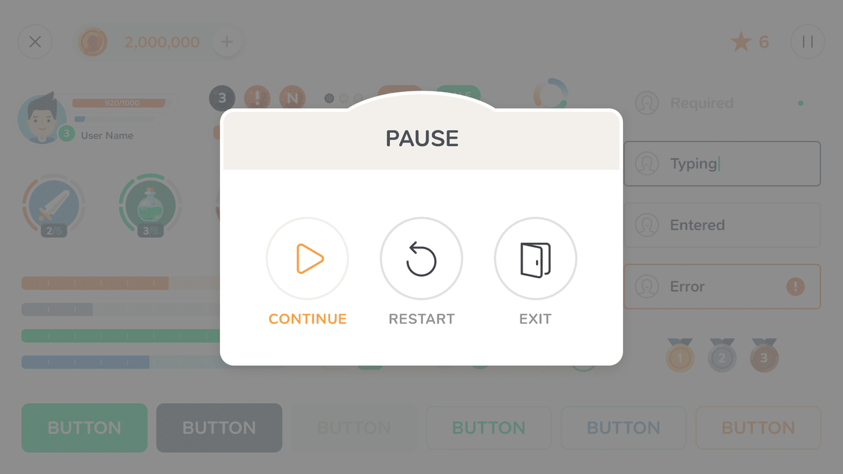 LayerLab Mono Round GUI interface button with pause icon on a black background.