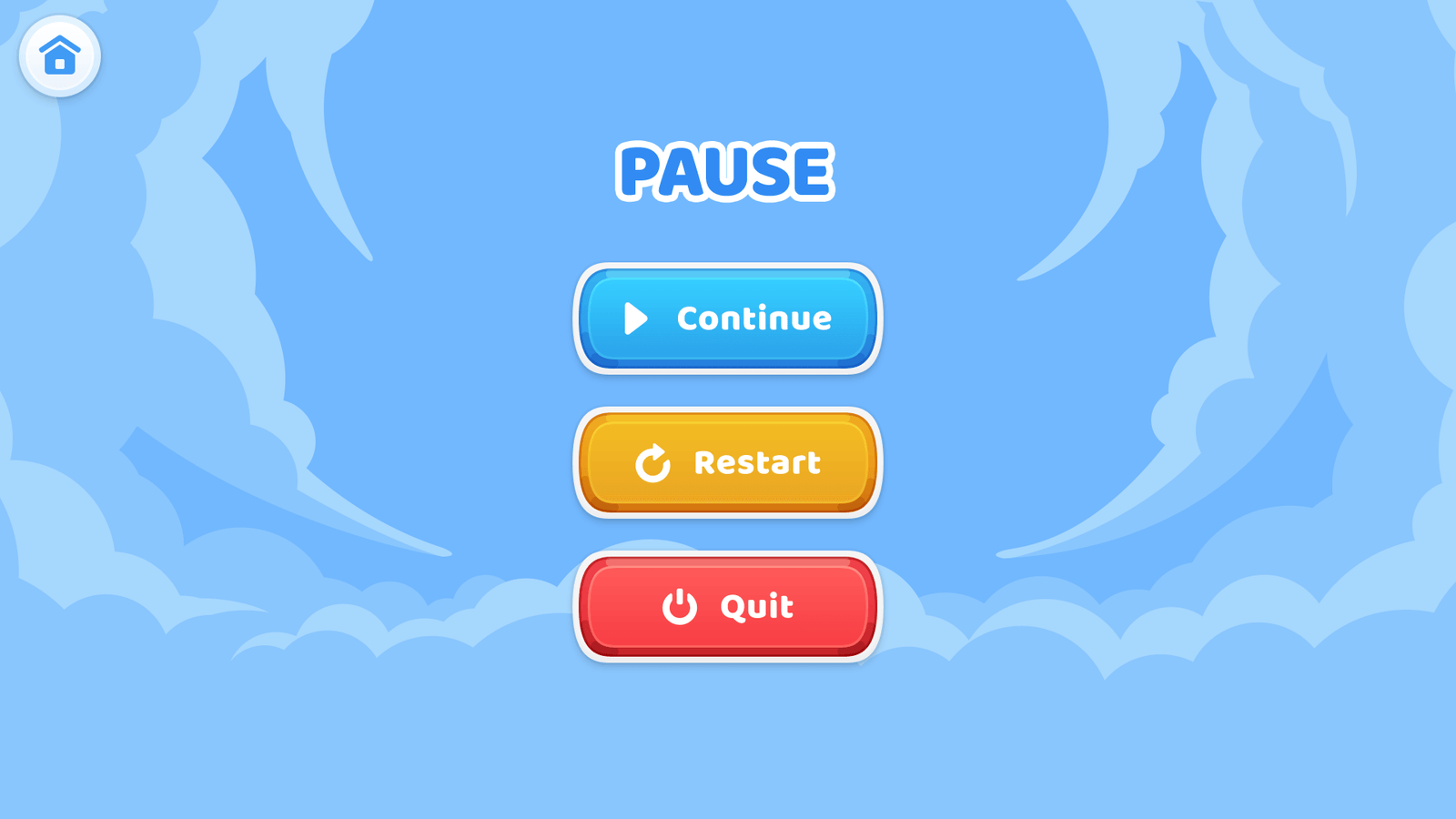 BlueSky interface screen by LAYERLAB Shop showing pause button and user controls in a modern digital design.