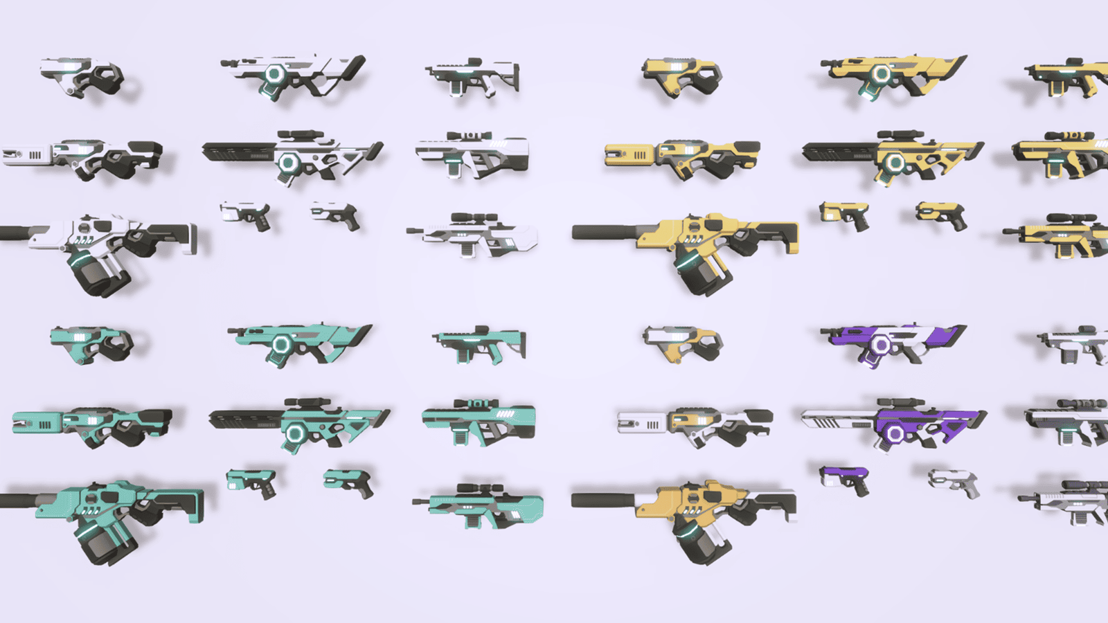 3D sci-fi gun prop from LAYERLAB Shop, detailed futuristic weapon with intricate design and metallic finish.