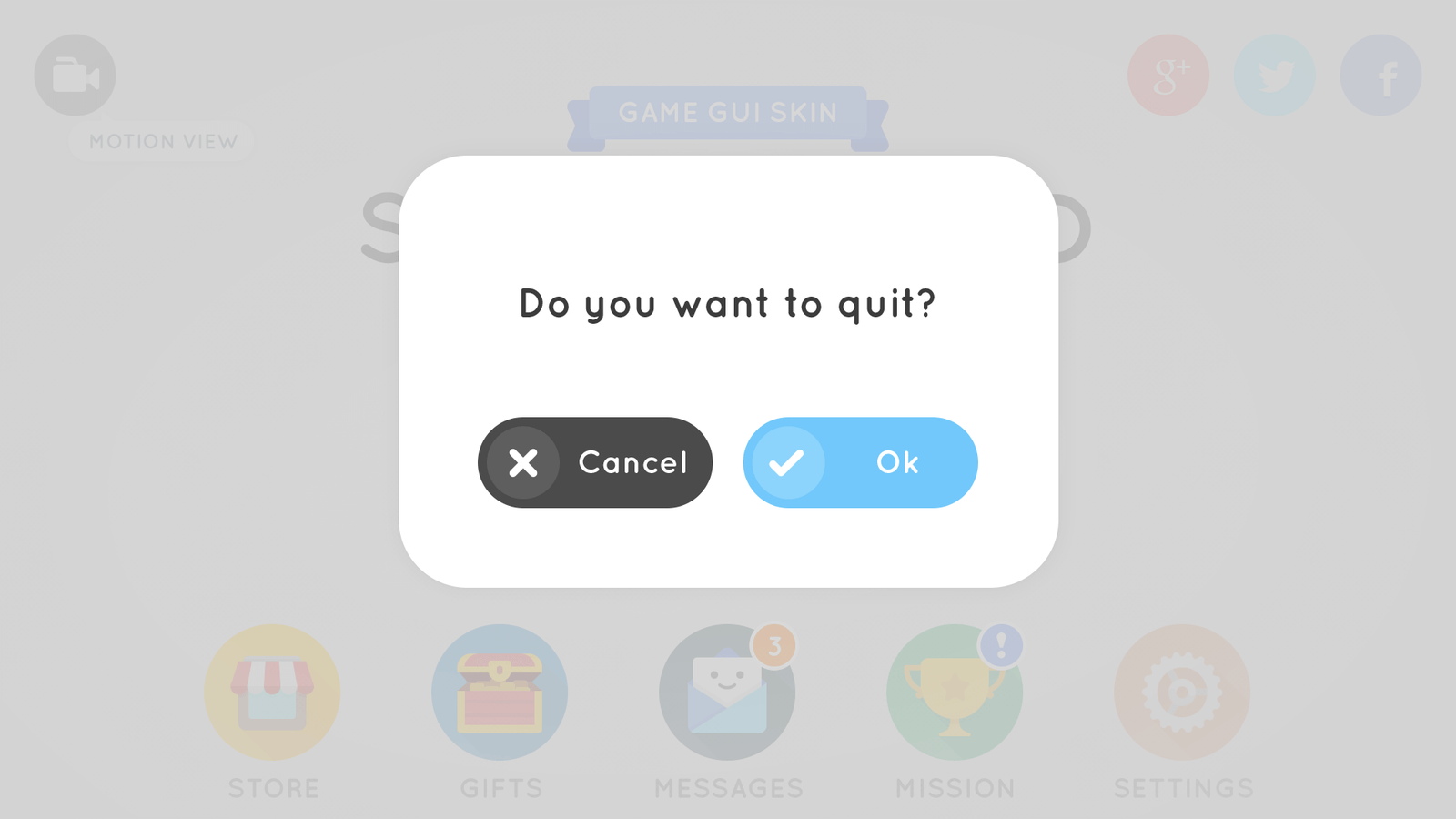 Simple round GUI interface by LAYERLAB Shop, featuring clean design and intuitive controls displayed in the popup image.