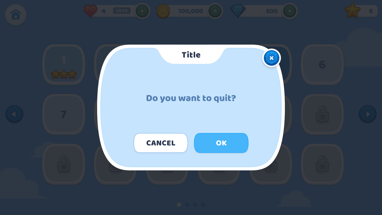 Screenshot of GUI BlueSky interface by LAYERLAB Shop showing a popup window with menus and options on a digital interface.