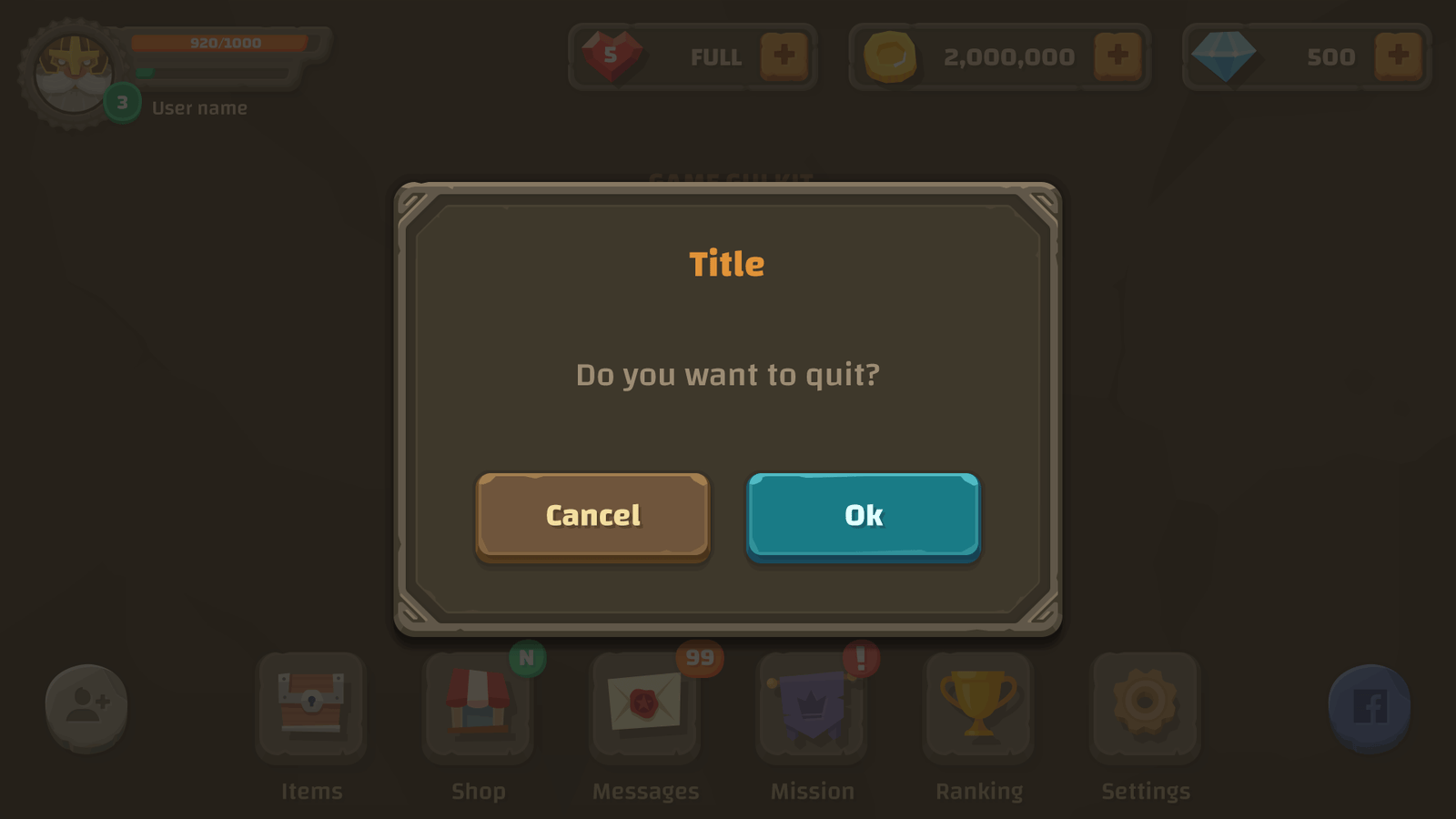 Interface screen from GUI - The Stone by LAYERLAB Shop showing a popup window with interface options.