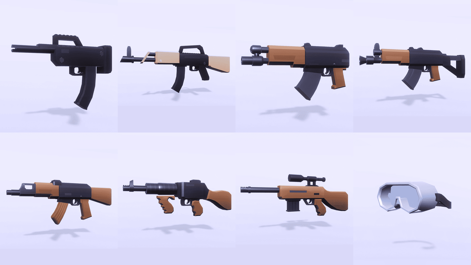3D casual survival props by LAYERLAB Shop, featuring realistic outdoor gear and accessories for creative 3D design projects.