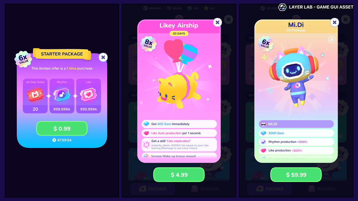 Neon2 interface design by LAYERLAB Shop featuring vibrant neon elements and layered PSD file for creative digital projects.