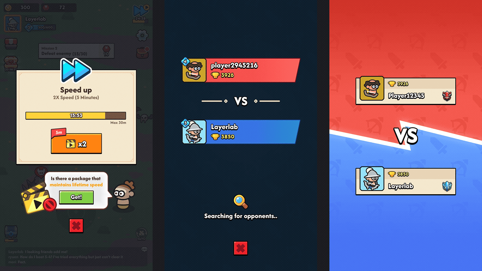 Minimal game interface light design by LAYERLAB Shop, featuring sleek GUI elements and a PSD file for customization.