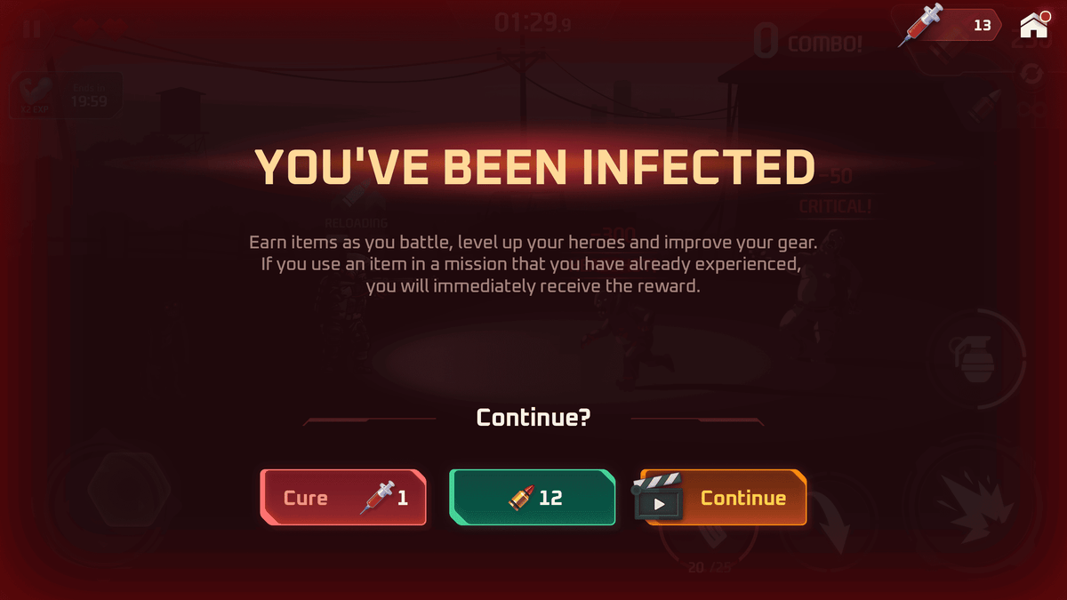 GUI Pro Survival Clean interface from LAYERLAB Shop showing exploration, play, and failure screens in a digital interface design.