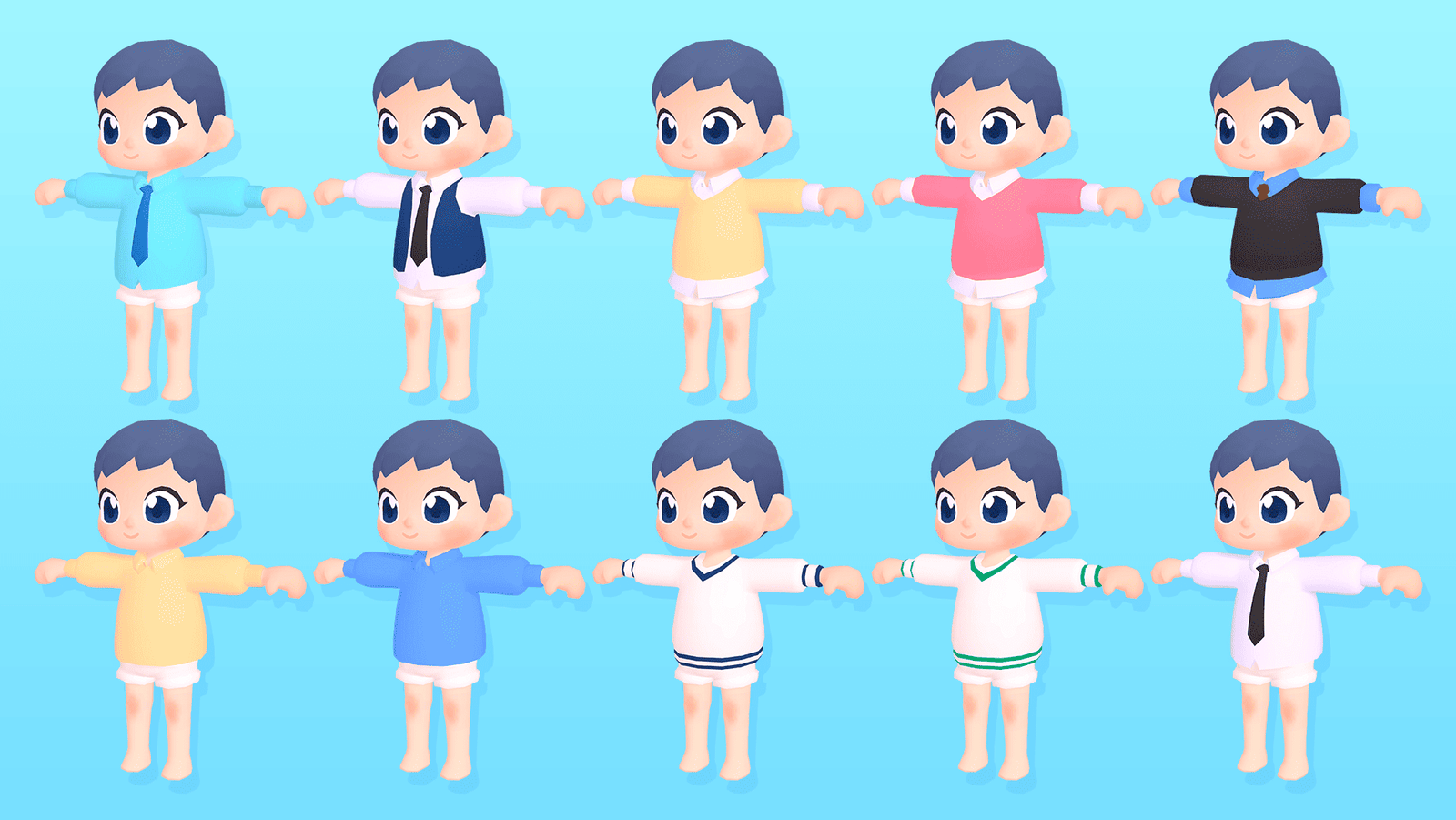 3D Characters Pro casual characters by LAYERLAB Shop, featuring colorful 3D animated figures with modern clothing and diverse poses.