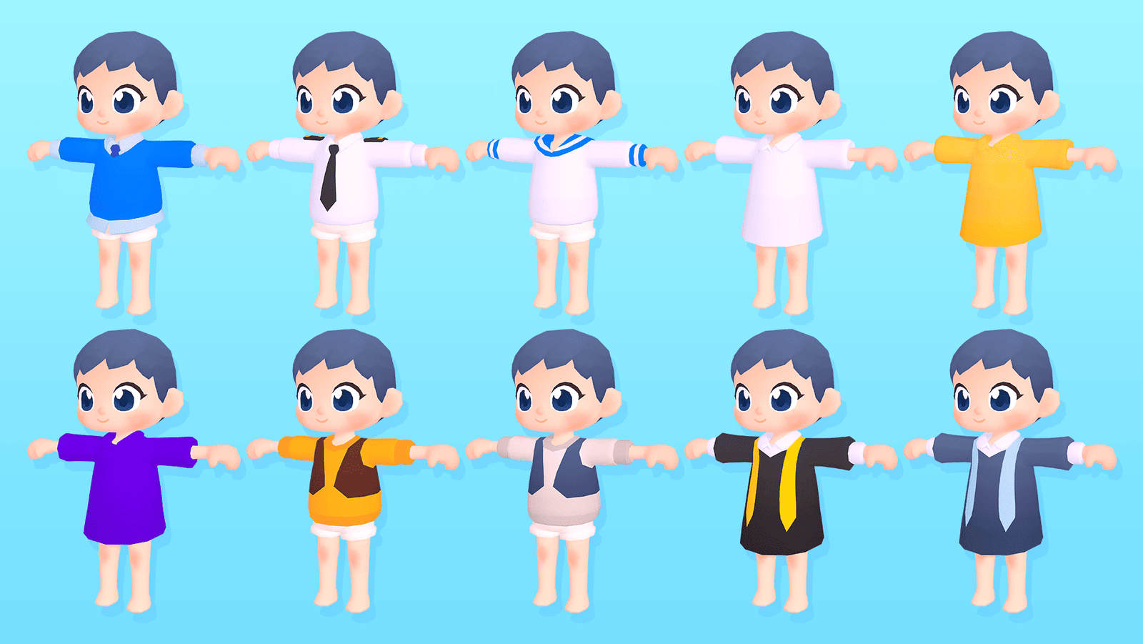 3D casual character model from LAYERLAB Shop's 3D Characters Pro collection featuring a modern, stylized human figure.