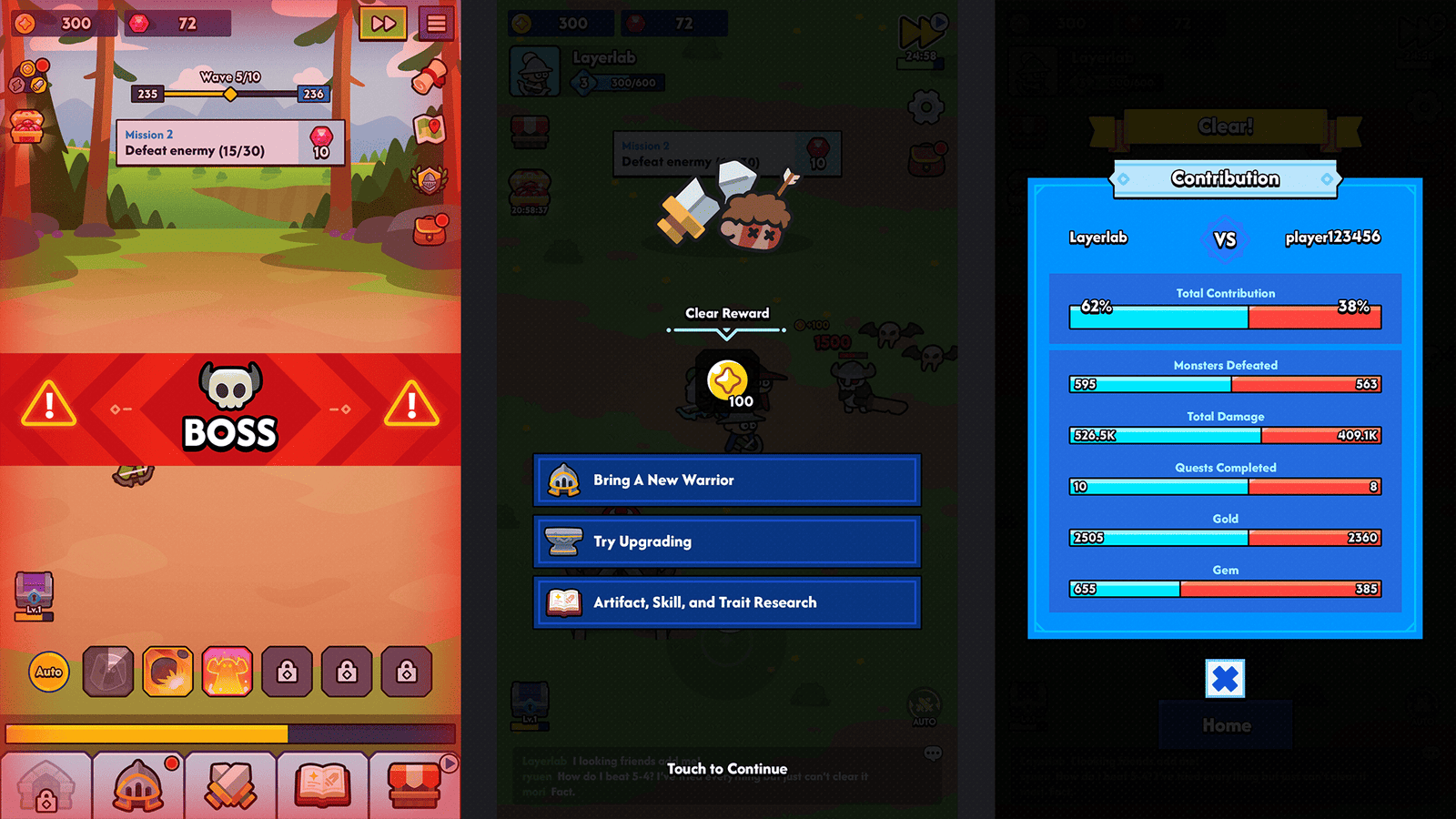 Minimal blue GUI Pro game interface by LAYERLAB Shop featuring sleek design and customizable PSD layers.
