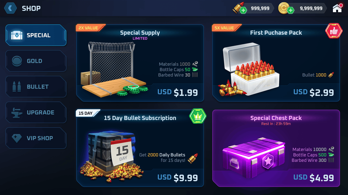 GUI Pro Survival Clean interface by LAYERLAB Shop, featuring a modern digital design with colorful icons and layout elements.