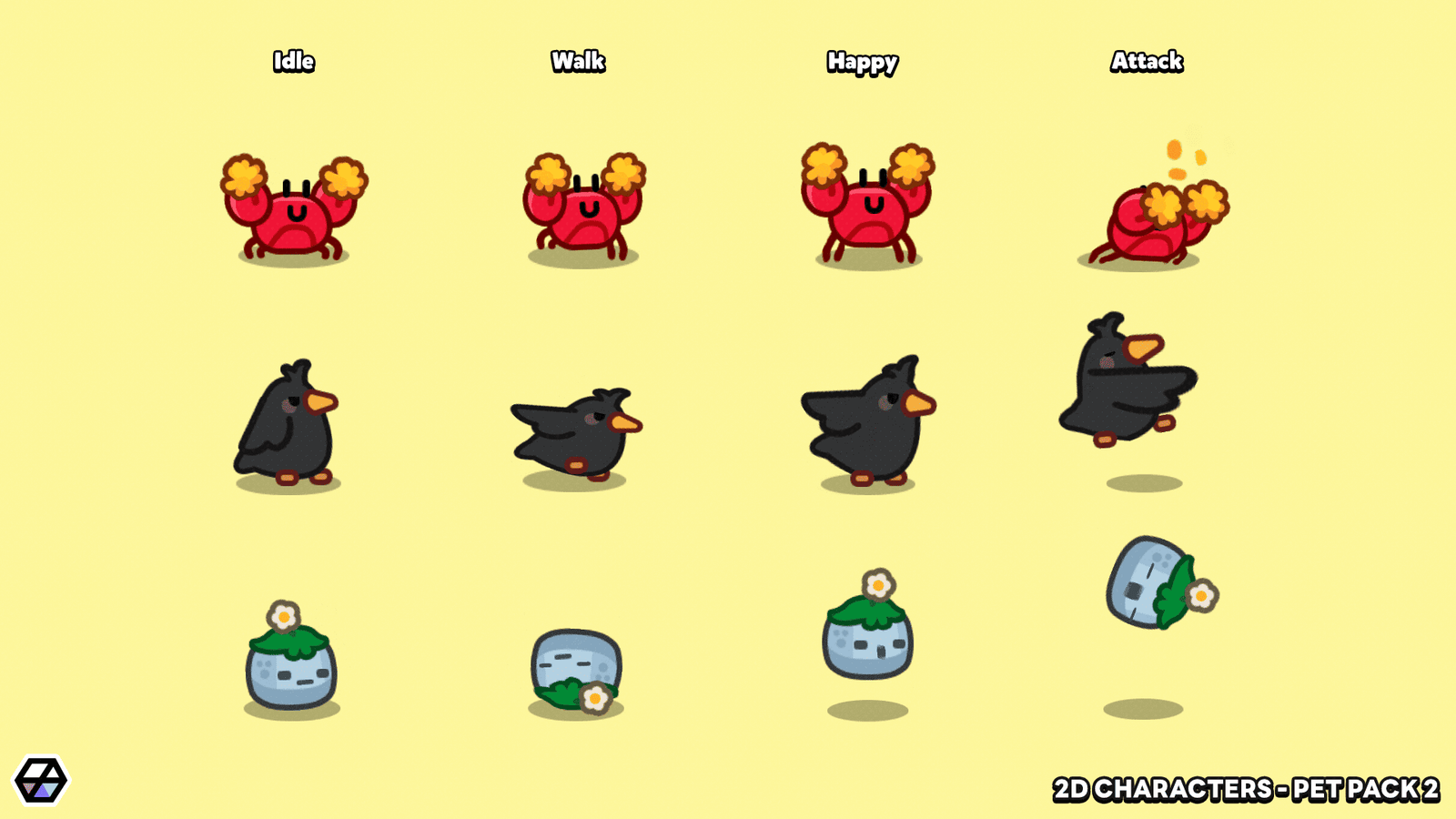 2D Characters - Pet Pack 2