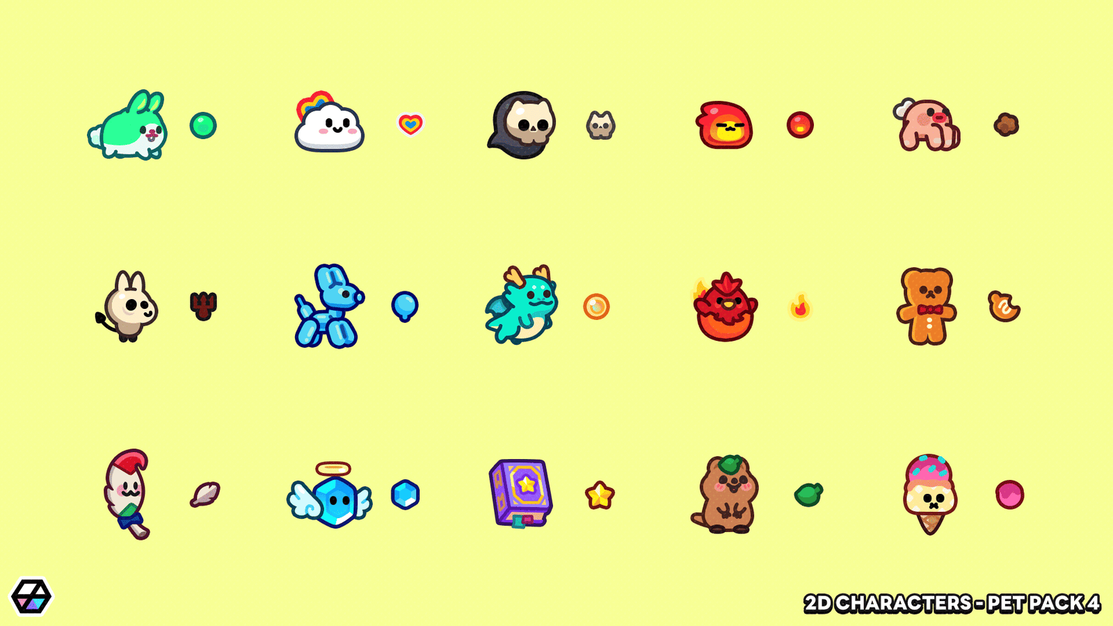2D Characters - Pet Pack 4