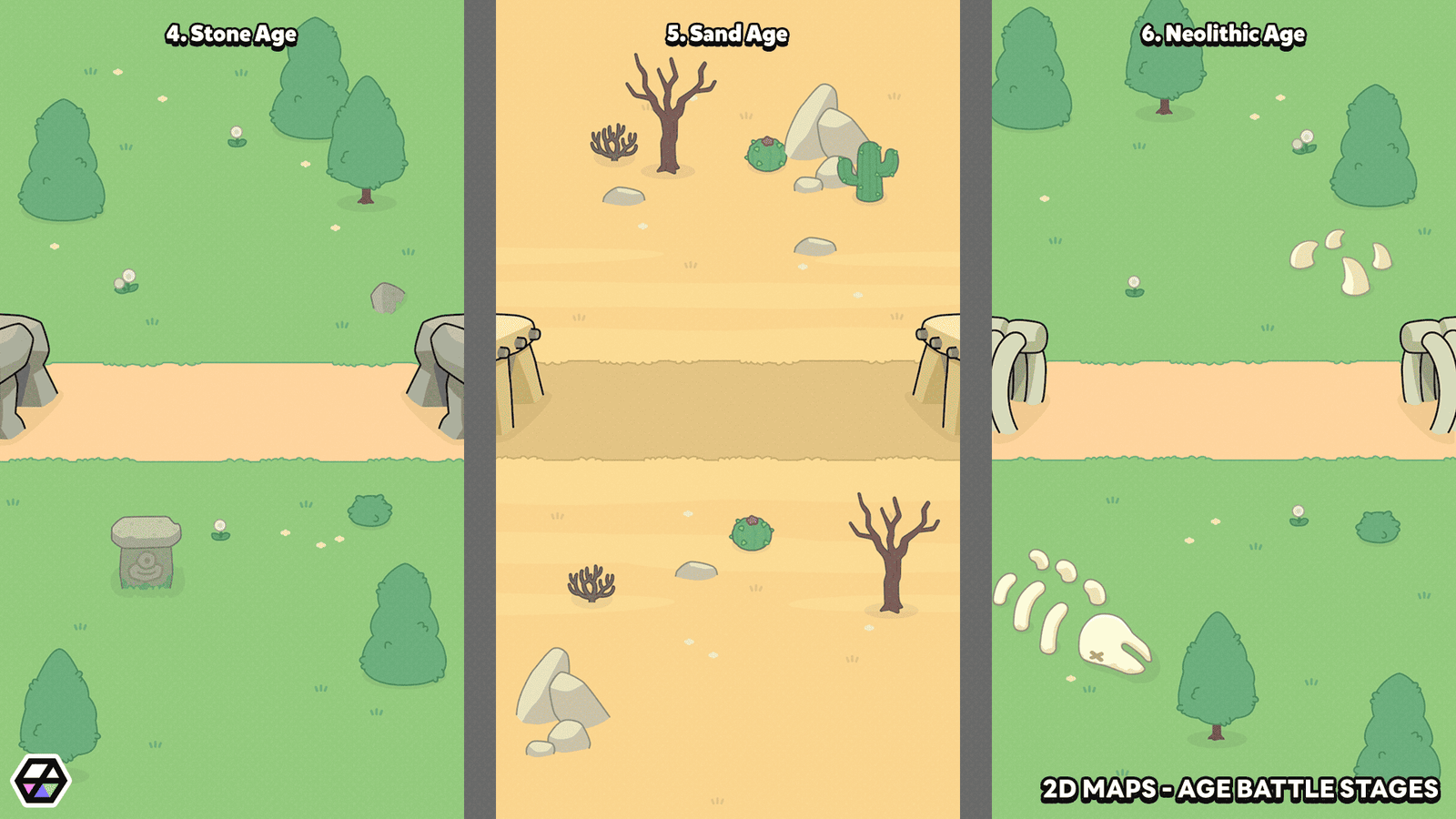 2D Maps - Age Battle Stages