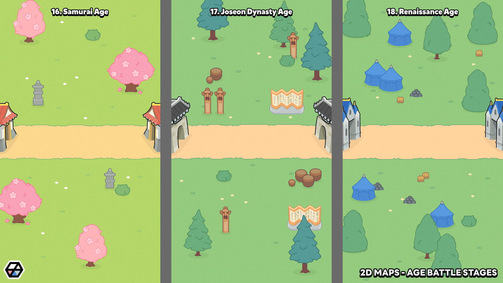 2D Maps - Age Battle Stages