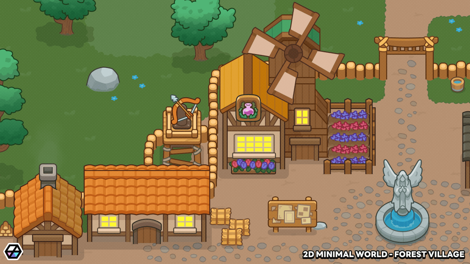 2D Minimal World - Forest Village