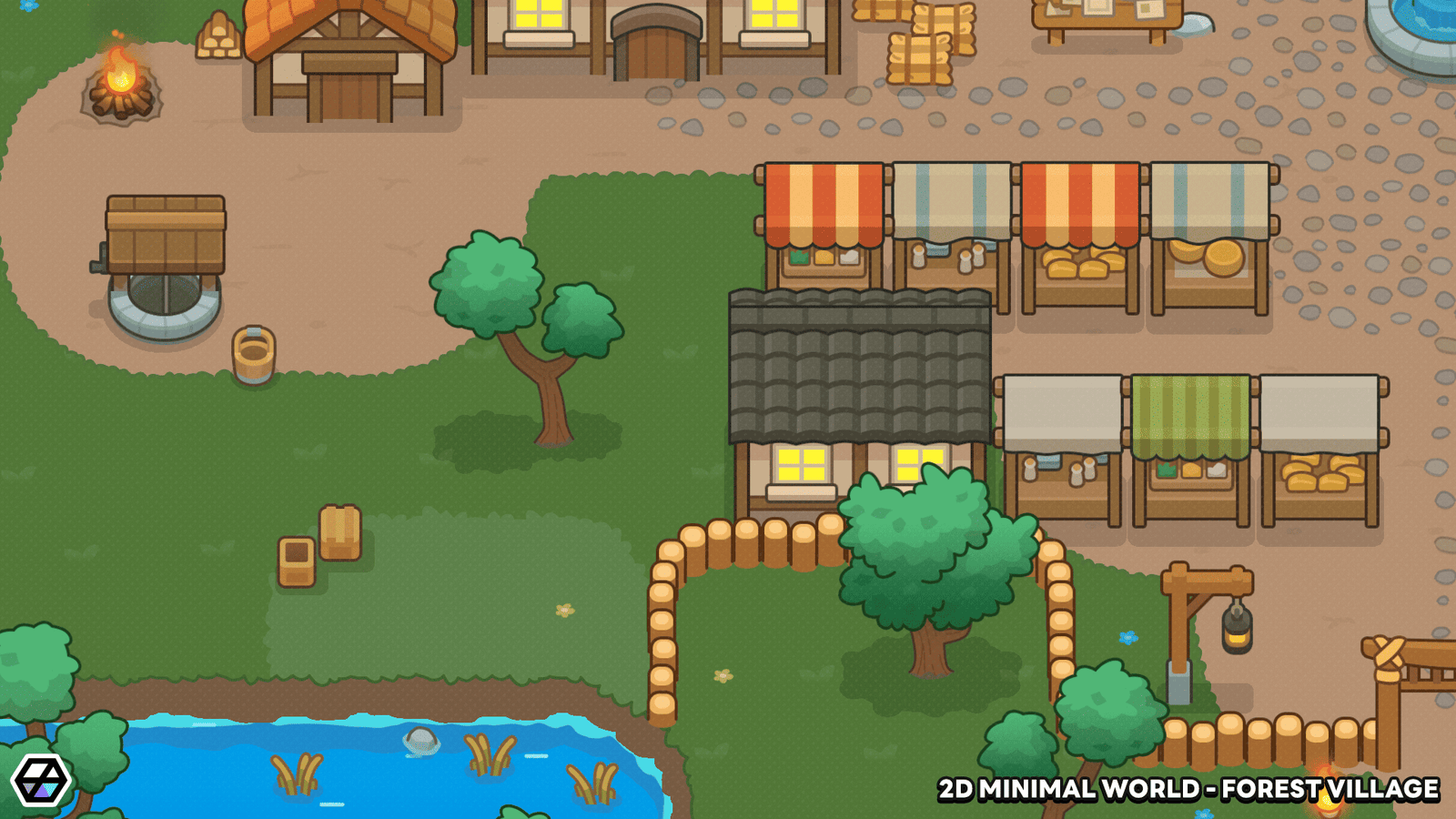 2D Minimal World - Forest Village