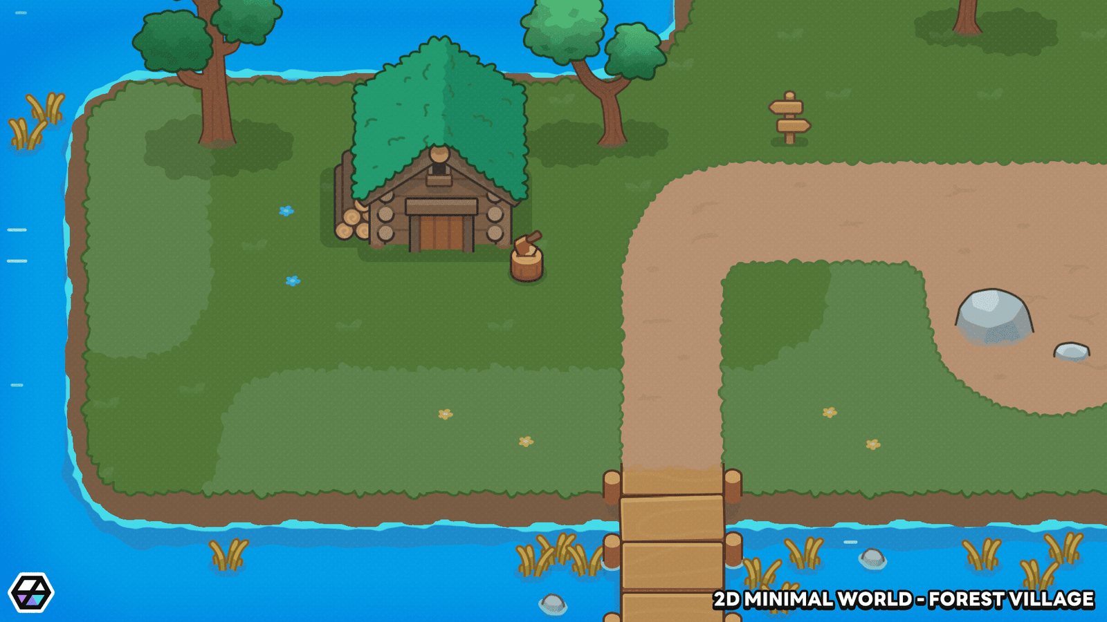 2D Minimal World - Forest Village