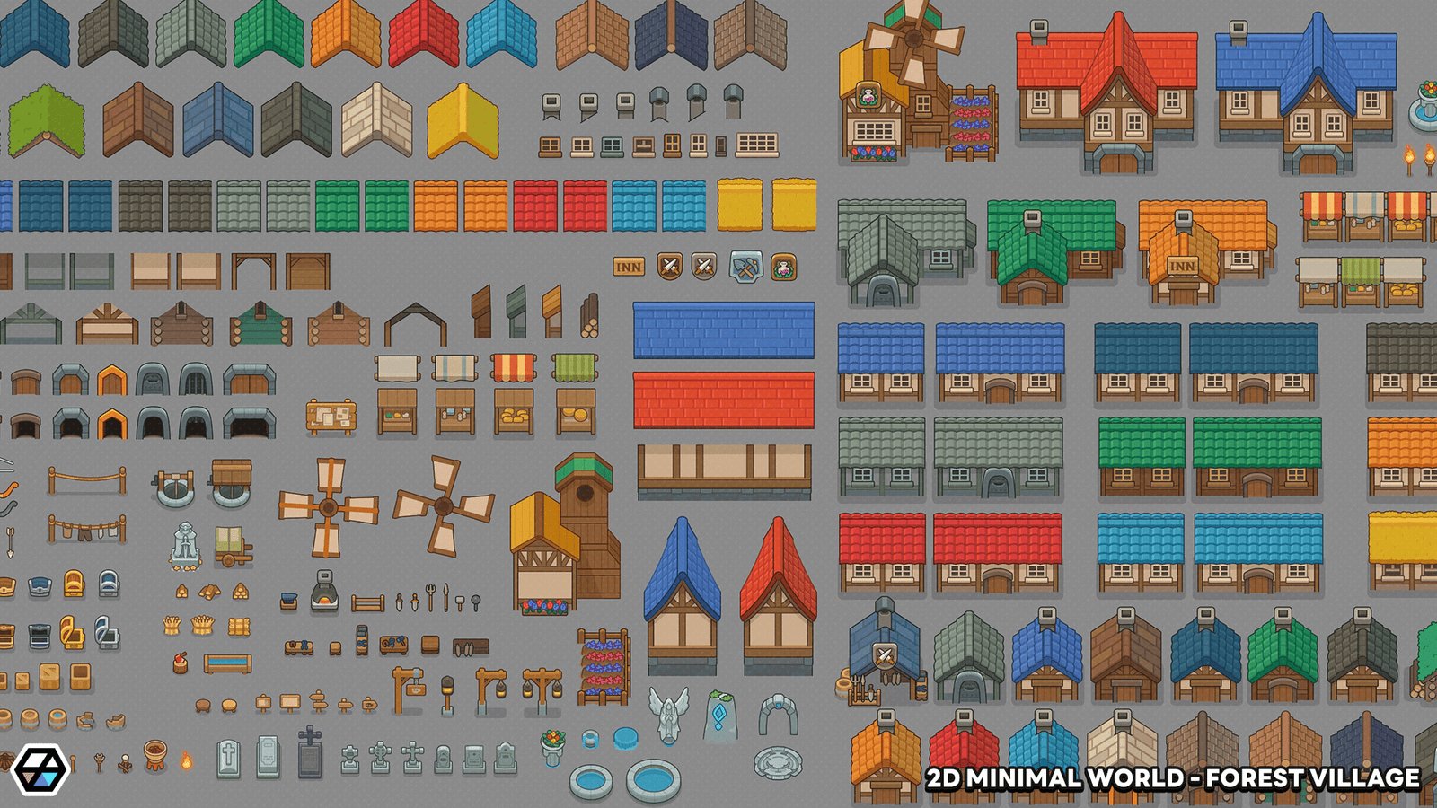 2D Minimal World - Forest Village