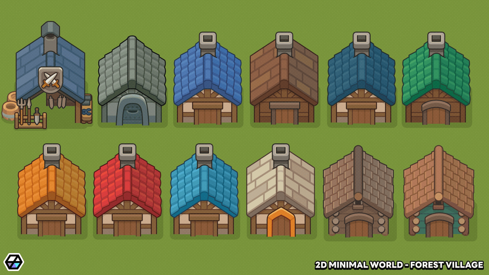 2D Minimal World - Forest Village