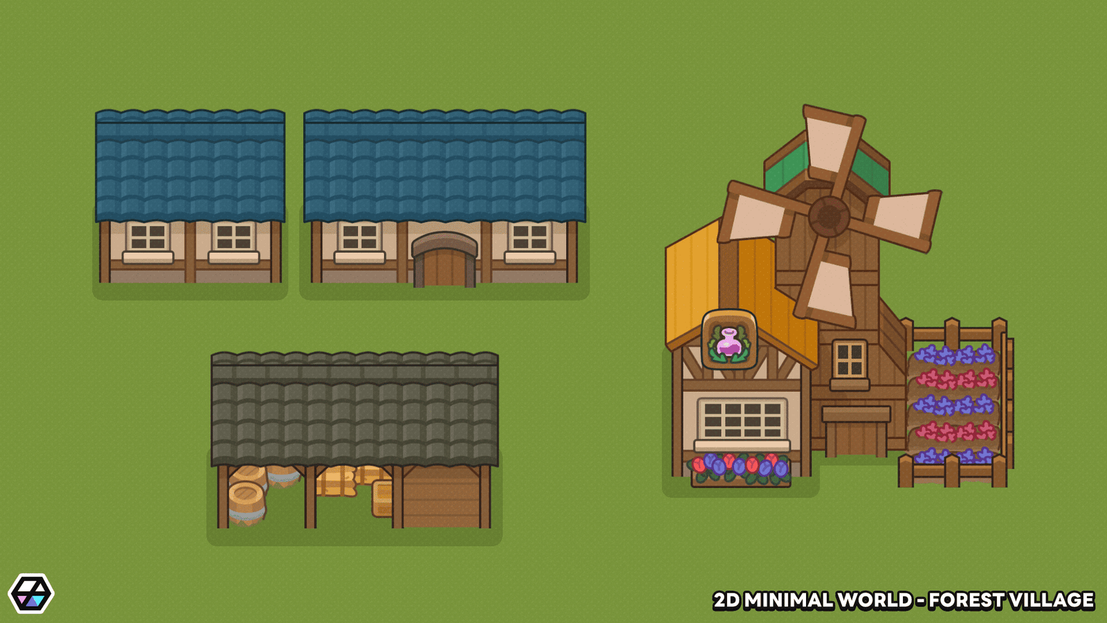 2D Minimal World - Forest Village