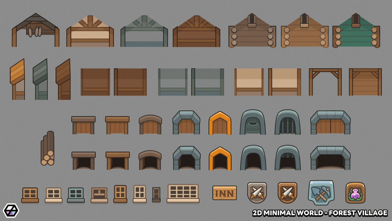 2D Minimal World - Forest Village