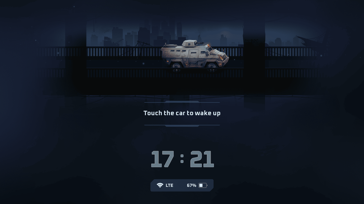 LayerLab Shop GUI Pro survival clean interface screenshot showing power save mode in a digital interface design.
