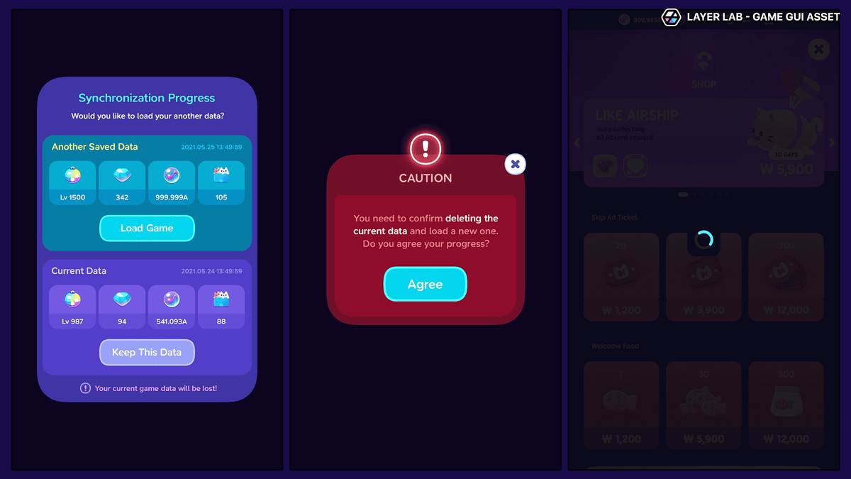 Neon2 interface design by LAYERLAB Shop featuring vibrant neon-style graphics and layered PSD file for creative editing.