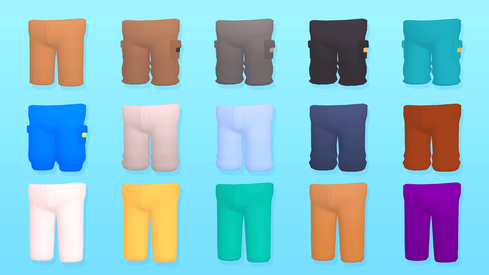 3D Characters Pro casual characters by LAYERLAB Shop featuring diverse stylized 3D human figures on a plain background